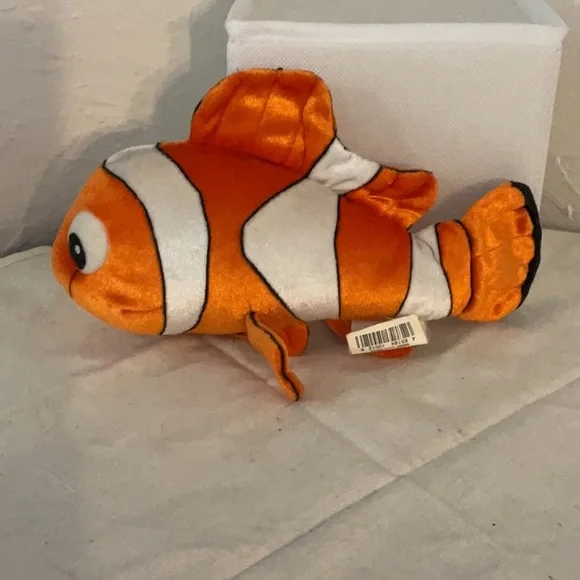 Sale! Disney Store Pixar Finding Nemo Plush Toy, 9”, Orange/White - Picture 2 of 6